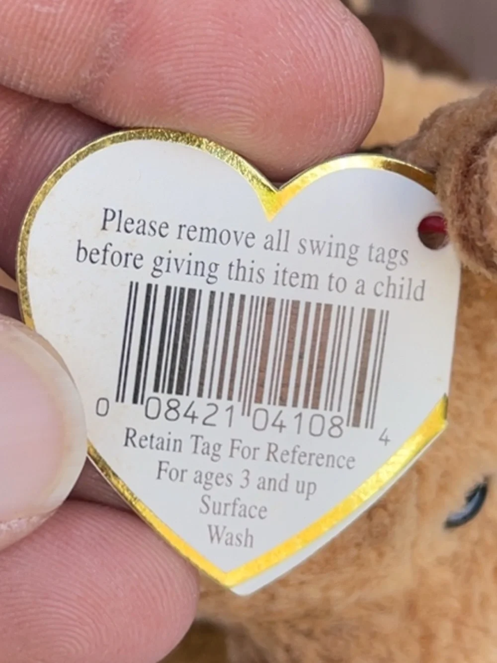 ‘96 - Ty - Tuffy the Terrier Beanie Baby